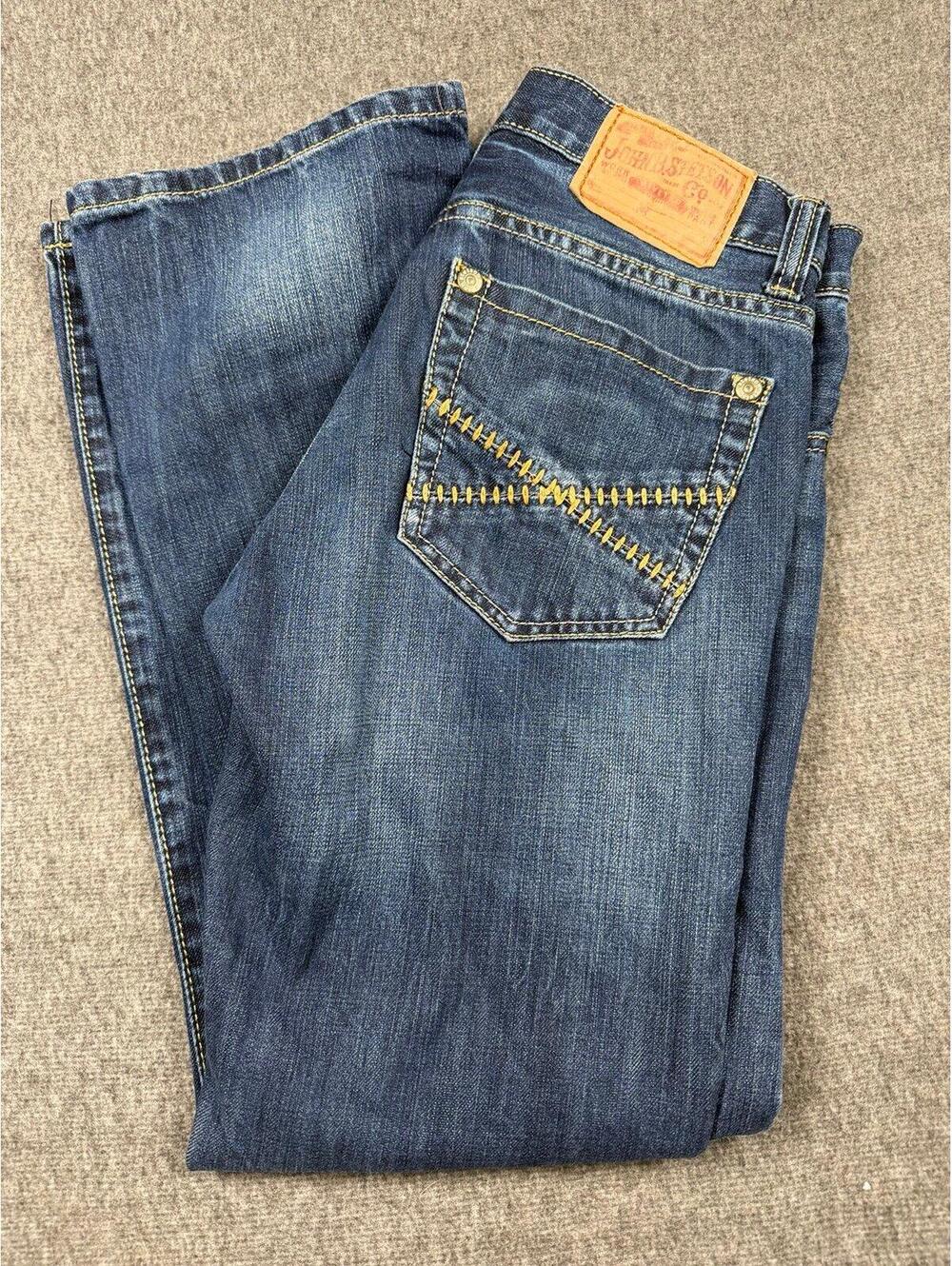 John B Stetson Jeans Mens 28x30 Style 1014 Rocker Bootleg Cowboy Western Rodeo